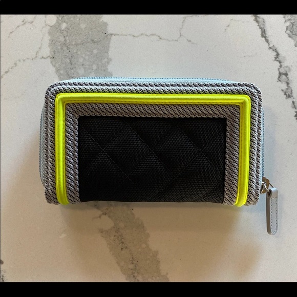 Authentic CHANEL Canvas Quilted Small Fluo Boy Zip Around Wallet - Picture 3 of 11